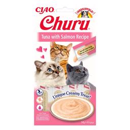 Ciao Churu Tuna With Salmon Recipe Cremede Godbidder Til Katten 4 x 14g